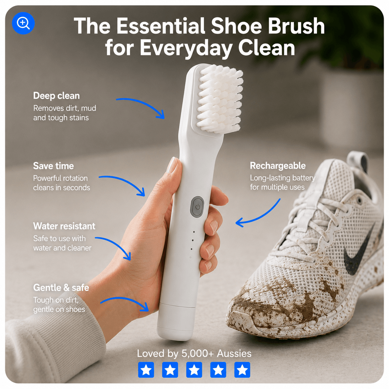 NovaLume™ Electric Shoe Cleaning Brush