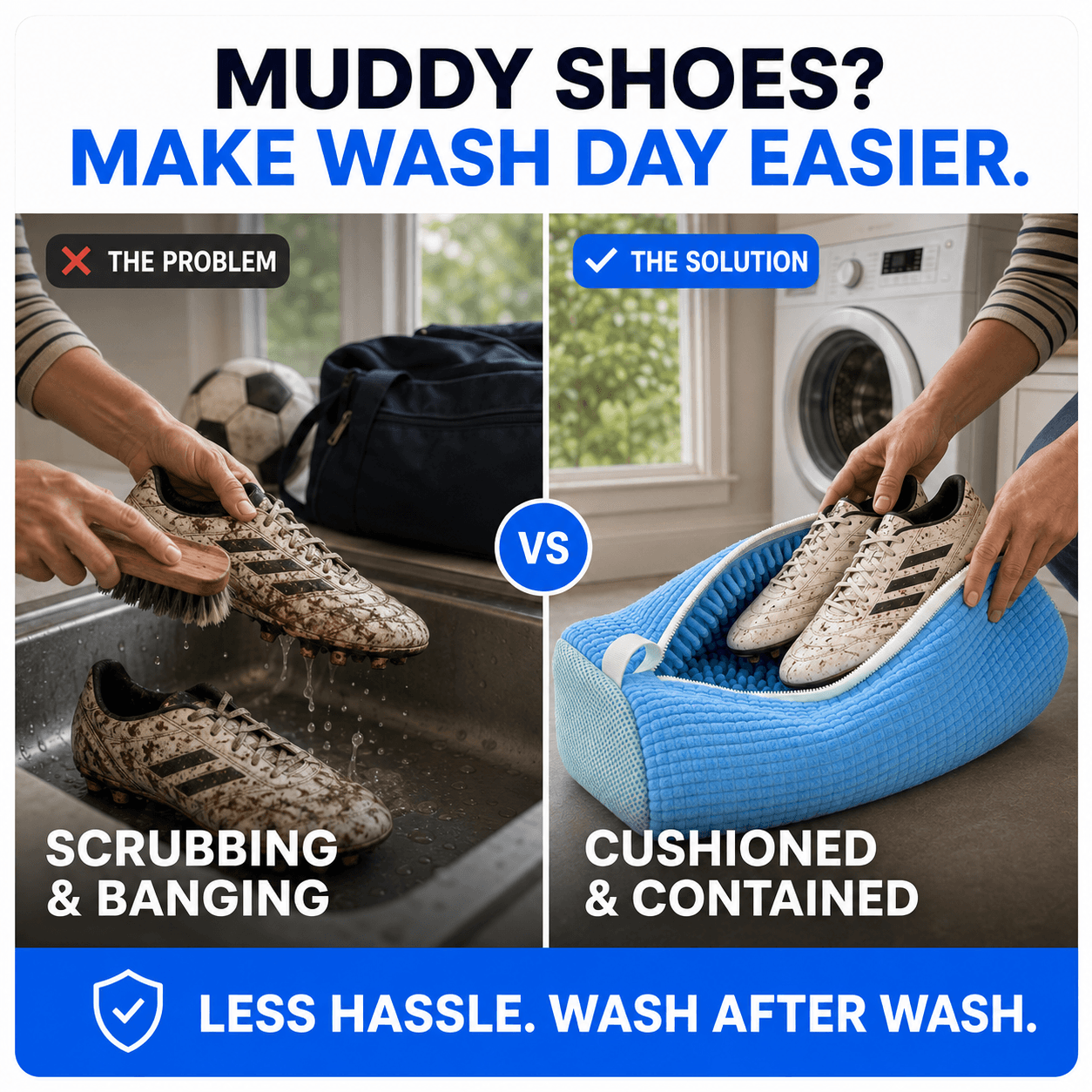 NovaLume™ Shoe Washing Bag